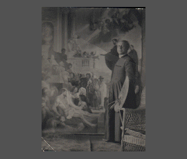 Exemplaires de nombreuses toiles que Msgr. Charles Maillard a peint.
Examples of Msgr. Charles Maillard's numerous paintings.